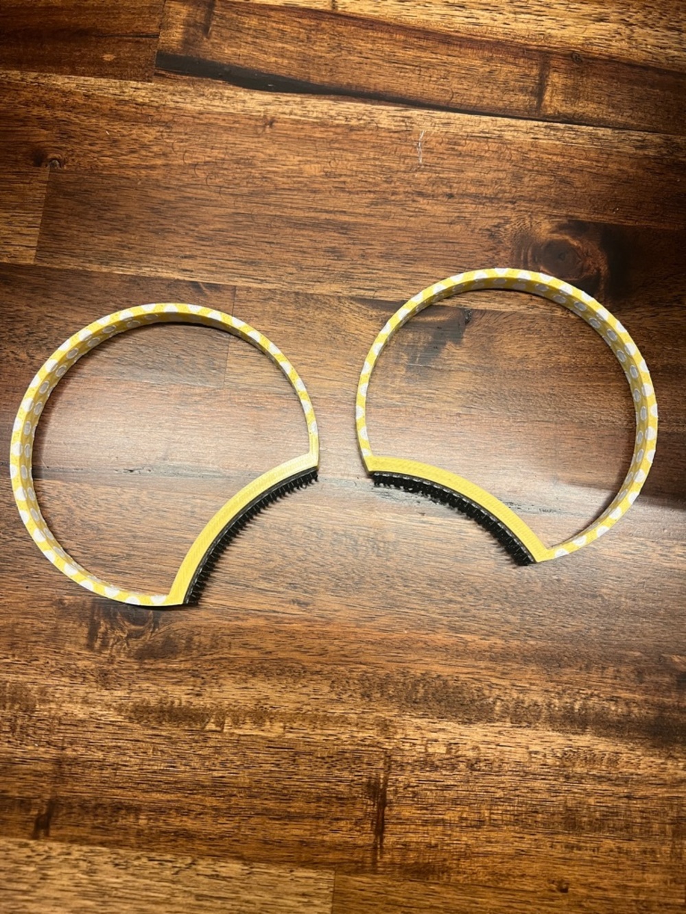 Factory 55 Aloha Ears White and yellow polka dot open ears